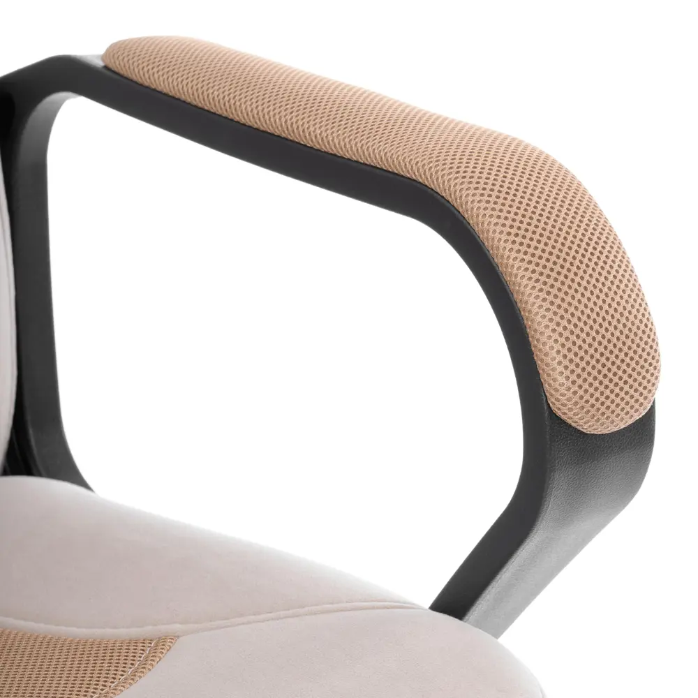 Фото 9 Офисное кресло Tetchair Parma 47x118x47 см велюр цвет светло-бежевый/бронза Фото 9 Офисное кресло Tetchair Parma 47x118x47 см велюр цвет светло-бежевый/бронза