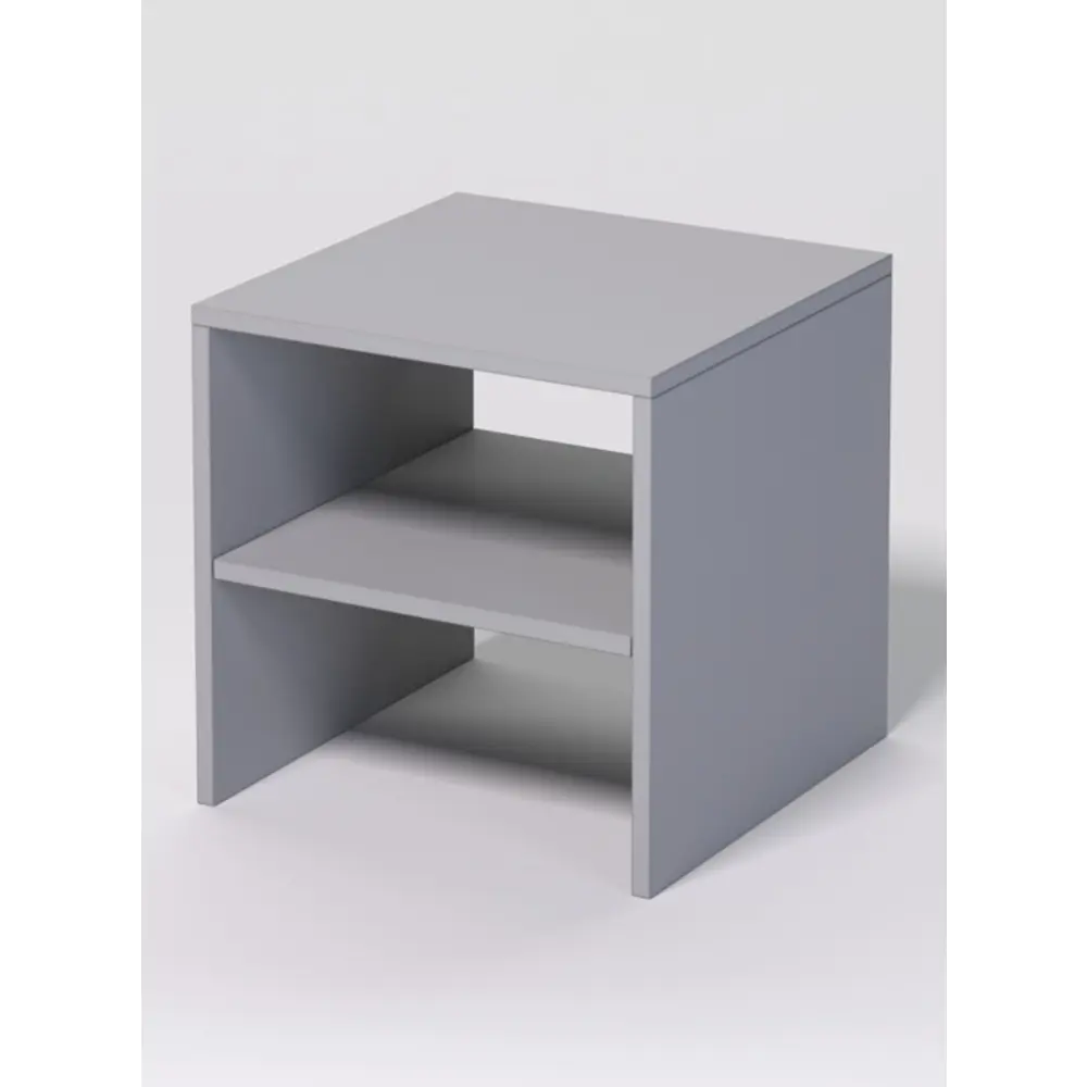 Фото Тумба прикроватная №1 40x40x40 см ЛДСП цвет серебристый