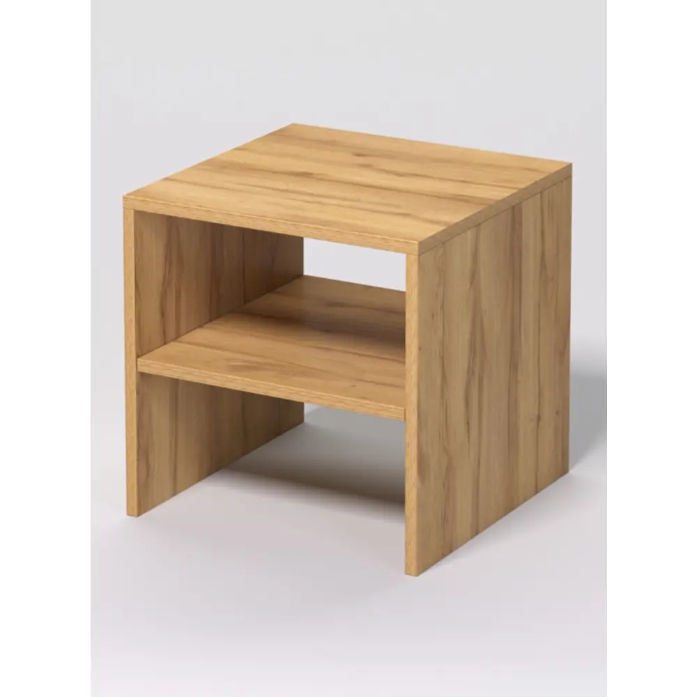 Фото Тумба прикроватная №1 40x40x40 см ЛДСП цвет дуб золотой Фото Тумба прикроватная №1 40x40x40 см ЛДСП цвет дуб золотой