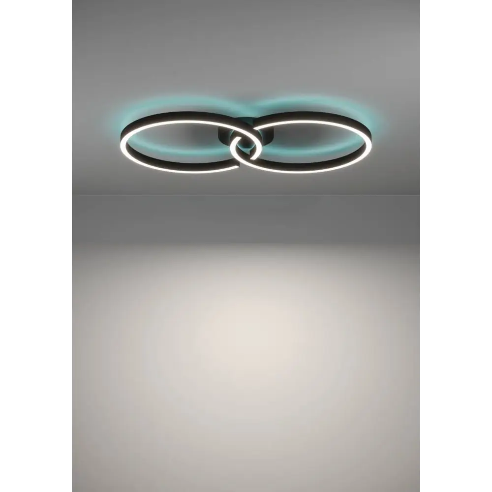 Фото 15 Люстра потолочная светодиодная Eglo 900955 amandolo с пультом управления 5.85 м² регулируемый цвет света RGB цвет разноцветный