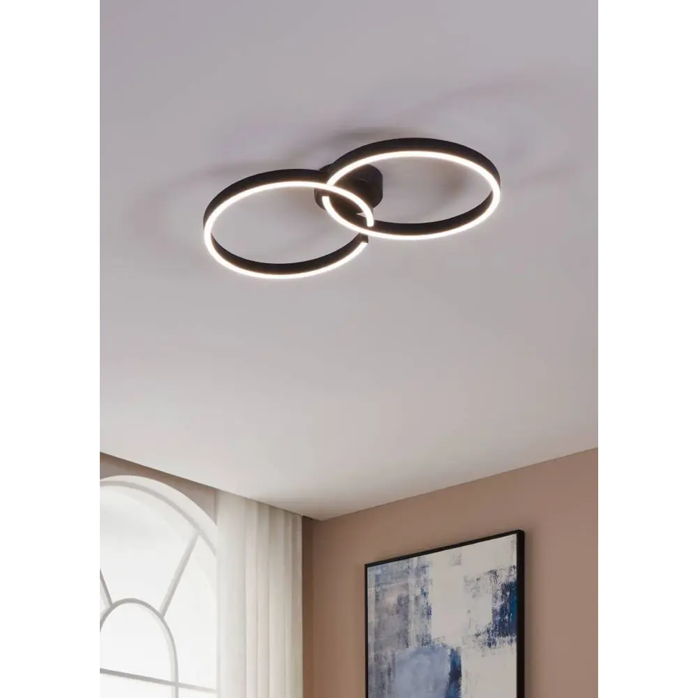 Фото 5 Люстра потолочная светодиодная Eglo 900955 amandolo с пультом управления 5.85 м² регулируемый цвет света RGB цвет разноцветный