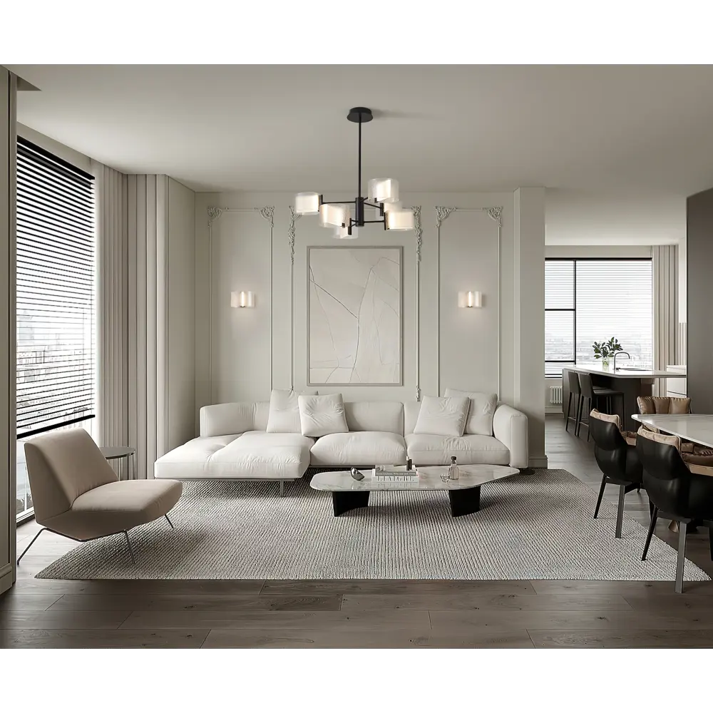 Фото 15 Люстра на штанге светодиодная Freya Ice Fr5541cl-l30b 18 м² теплый белый свет цвет черный Фото 15 Люстра на штанге светодиодная Freya Ice Fr5541cl-l30b 18 м² теплый белый свет цвет черный