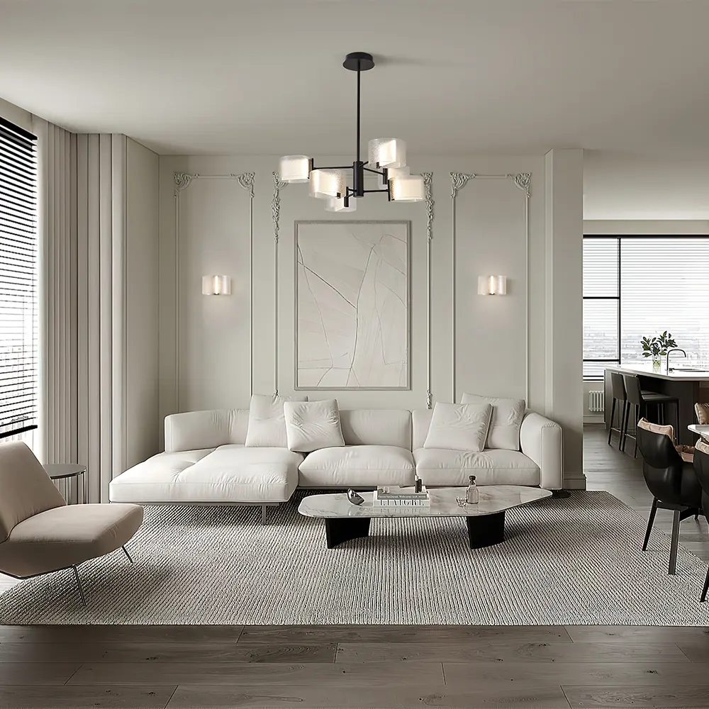 Фото 6 Люстра на штанге светодиодная Freya Ice Fr5541cl-l30b 18 м² теплый белый свет цвет черный Фото 6 Люстра на штанге светодиодная Freya Ice Fr5541cl-l30b 18 м² теплый белый свет цвет черный