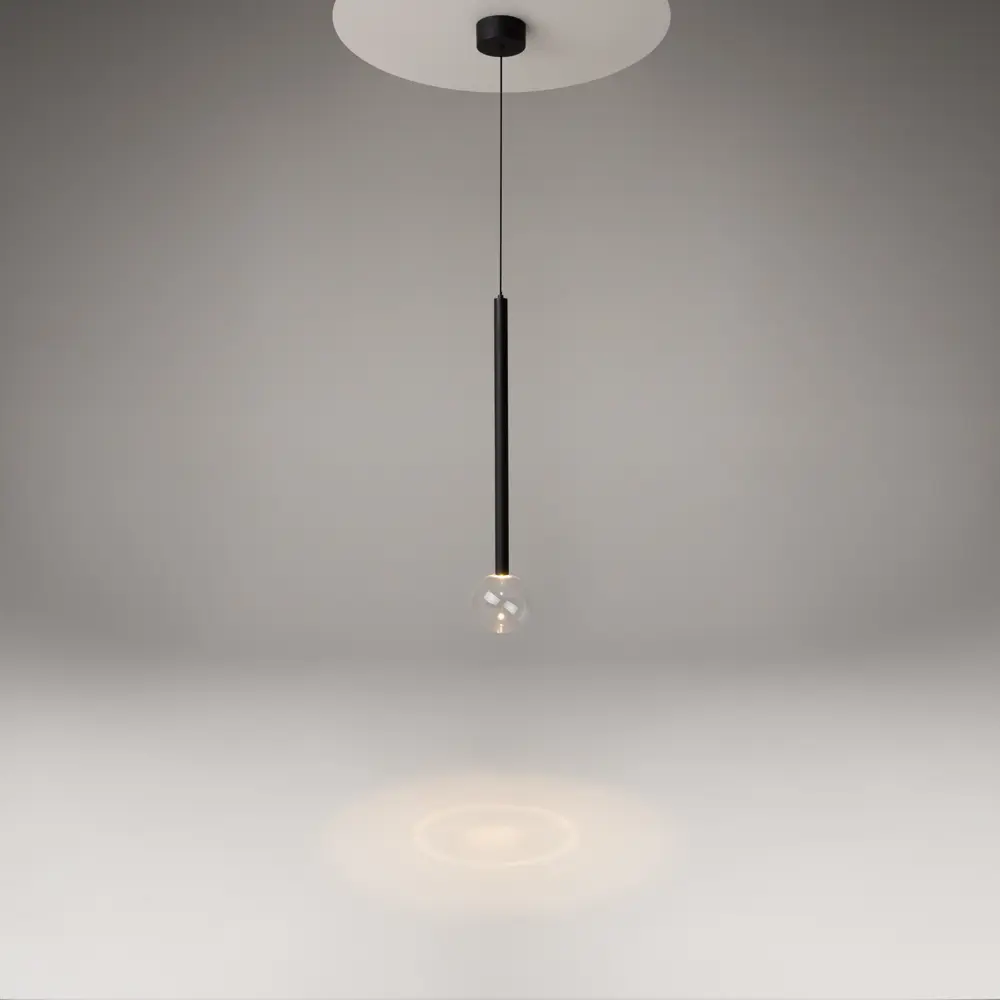 Фото Светильник подвесной светодиодный Maytoni Bubble dream Mod383pl-l4b3k 2 м² теплый белый свет цвет черный