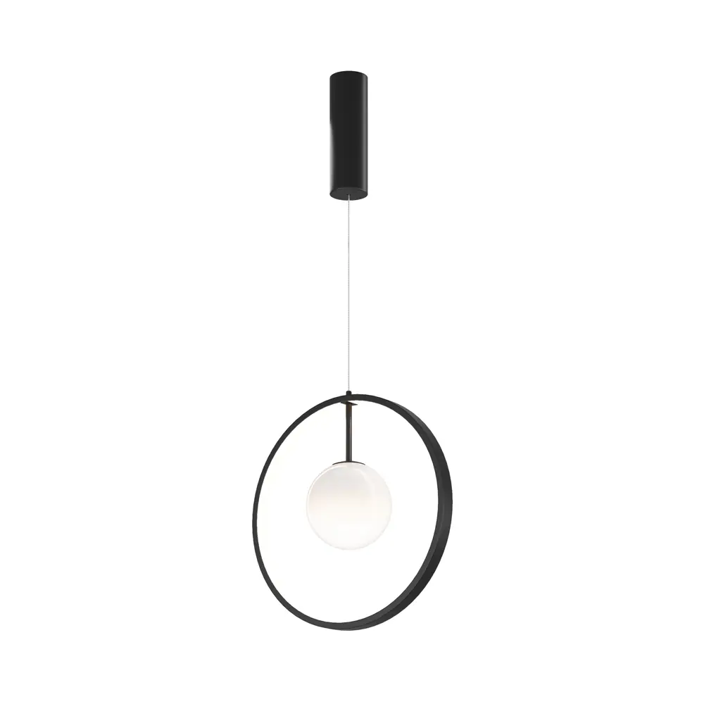 Фото 3 Светильник подвесной светодиодный Maytoni Paparazzi Mod407pl-l12b3k1 10 м² теплый белый свет цвет черный