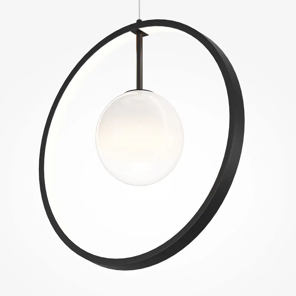 Фото 4 Светильник подвесной светодиодный Maytoni Paparazzi Mod407pl-l12b3k1 10 м² теплый белый свет цвет черный