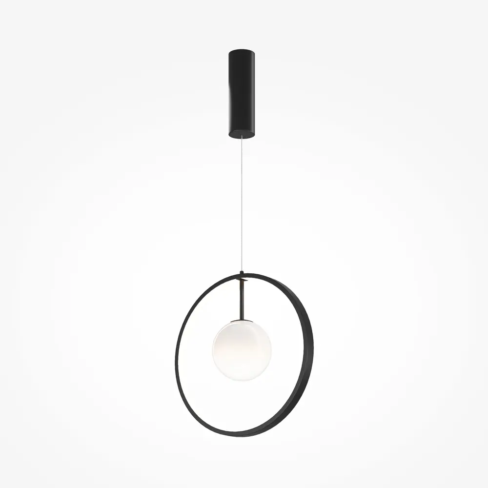 Фото 5 Светильник подвесной светодиодный Maytoni Paparazzi Mod407pl-l12b3k1 10 м² теплый белый свет цвет черный