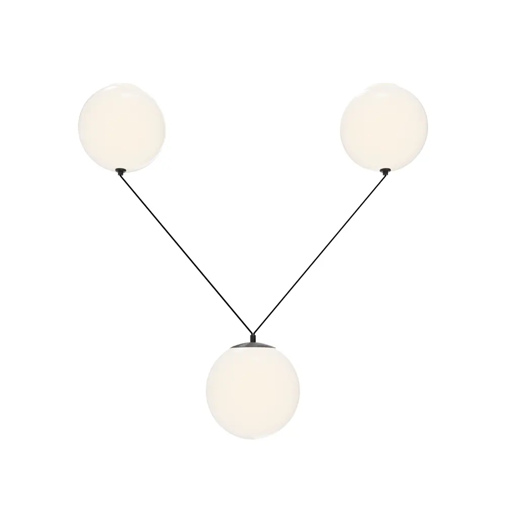 Фото 2 Светильник подвесной светодиодный Maytoni Mod427pl-l30b3k 12 м² теплый белый свет цвет черный