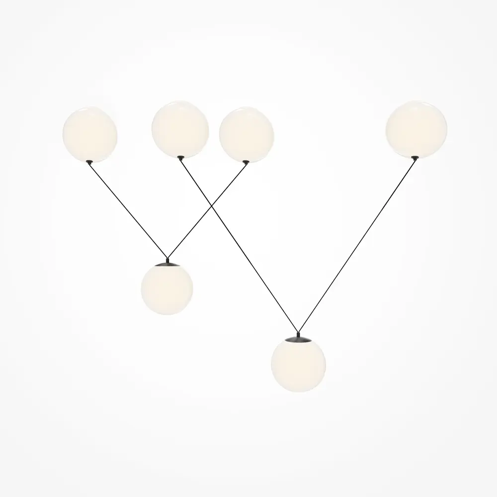 Фото 4 Светильник подвесной светодиодный Maytoni Mod427pl-l30b3k 12 м² теплый белый свет цвет черный