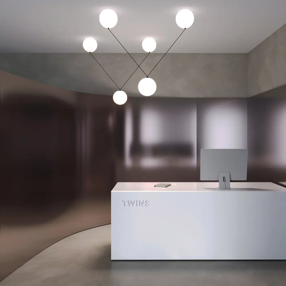 Фото Светильник подвесной светодиодный Maytoni Mod427pl-l30b3k 12 м² теплый белый свет цвет черный