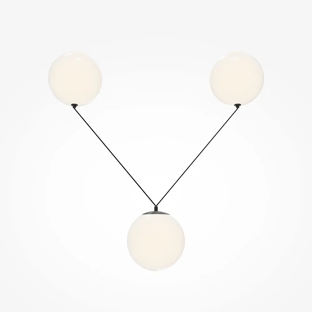 Фото 10 Светильник подвесной светодиодный Maytoni Mod427pl-l30b3k 12 м² теплый белый свет цвет черный