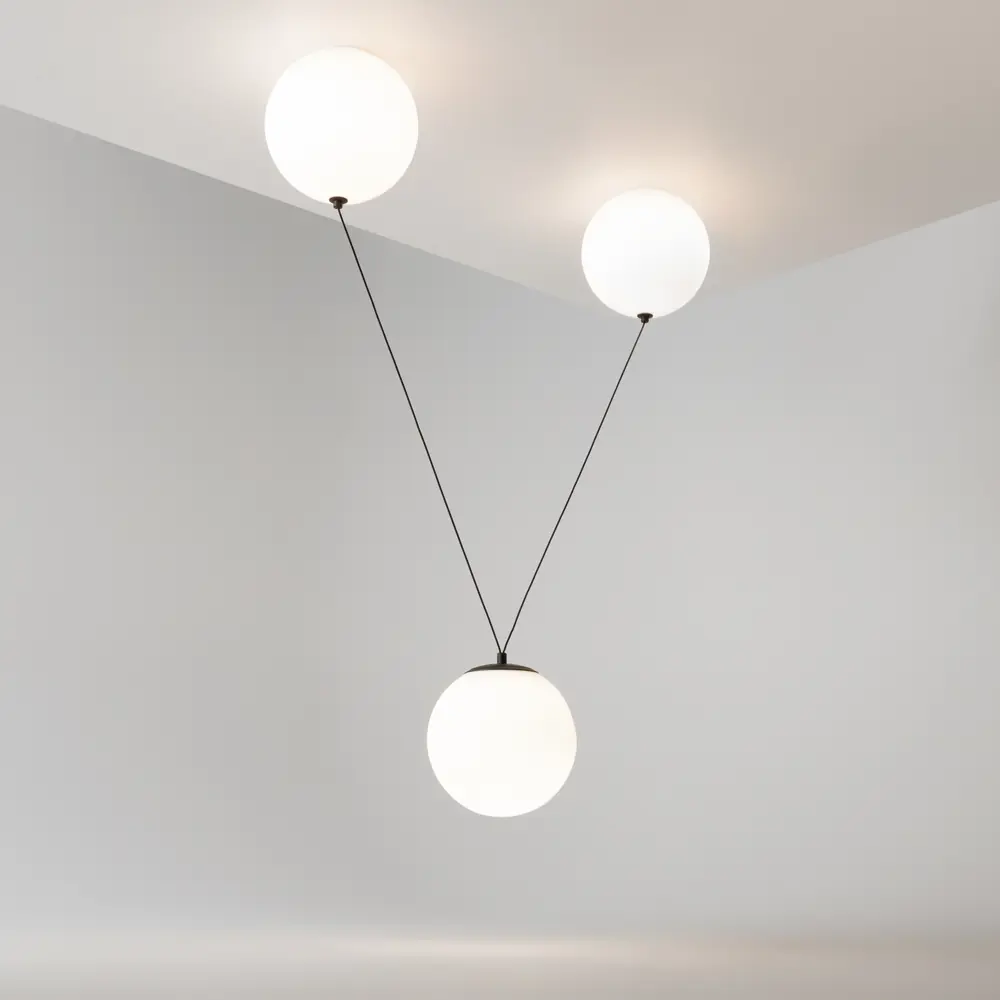 Фото 11 Светильник подвесной светодиодный Maytoni Mod427pl-l30b3k 12 м² теплый белый свет цвет черный