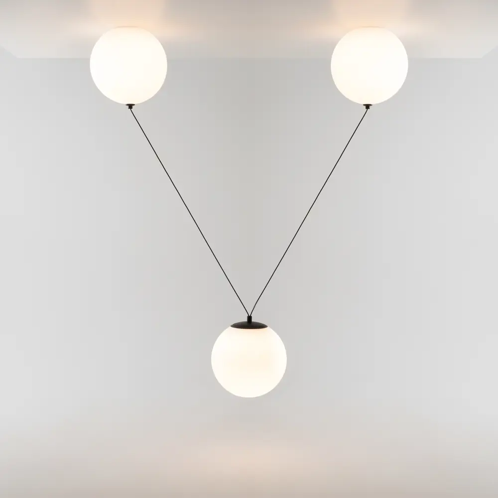 Фото 8 Светильник подвесной светодиодный Maytoni Mod427pl-l30b3k 12 м² теплый белый свет цвет черный