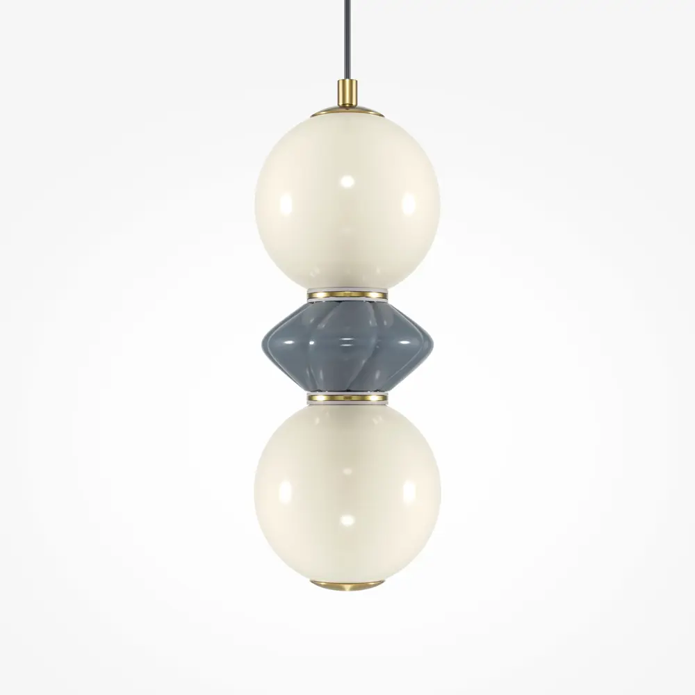 Фото 13 Светильник подвесной светодиодный Maytoni Mod362pl-l10gr3k 10 м² теплый белый свет цвет жёлтый/золотой