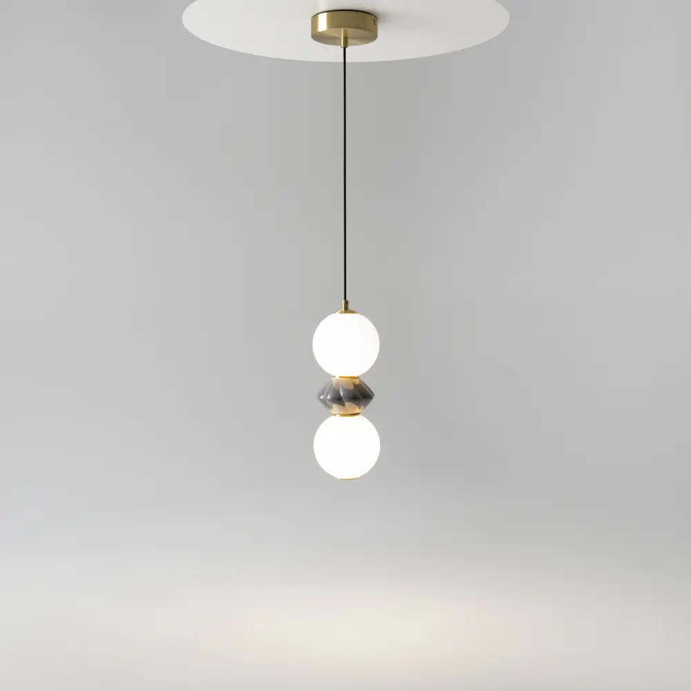 Фото 3 Светильник подвесной светодиодный Maytoni Mod362pl-l10gr3k 10 м² теплый белый свет цвет жёлтый/золотой