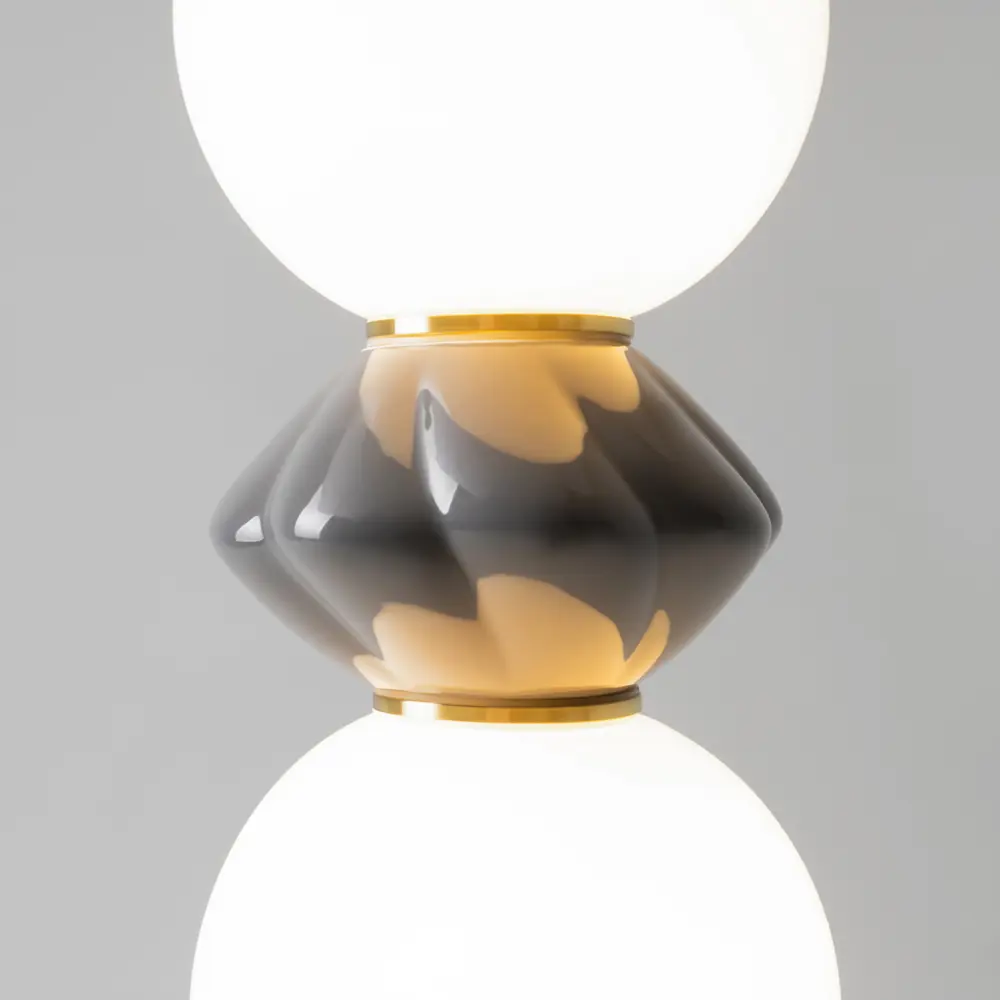 Фото Светильник подвесной светодиодный Maytoni Mod362pl-l10gr3k 10 м² теплый белый свет цвет жёлтый/золотой