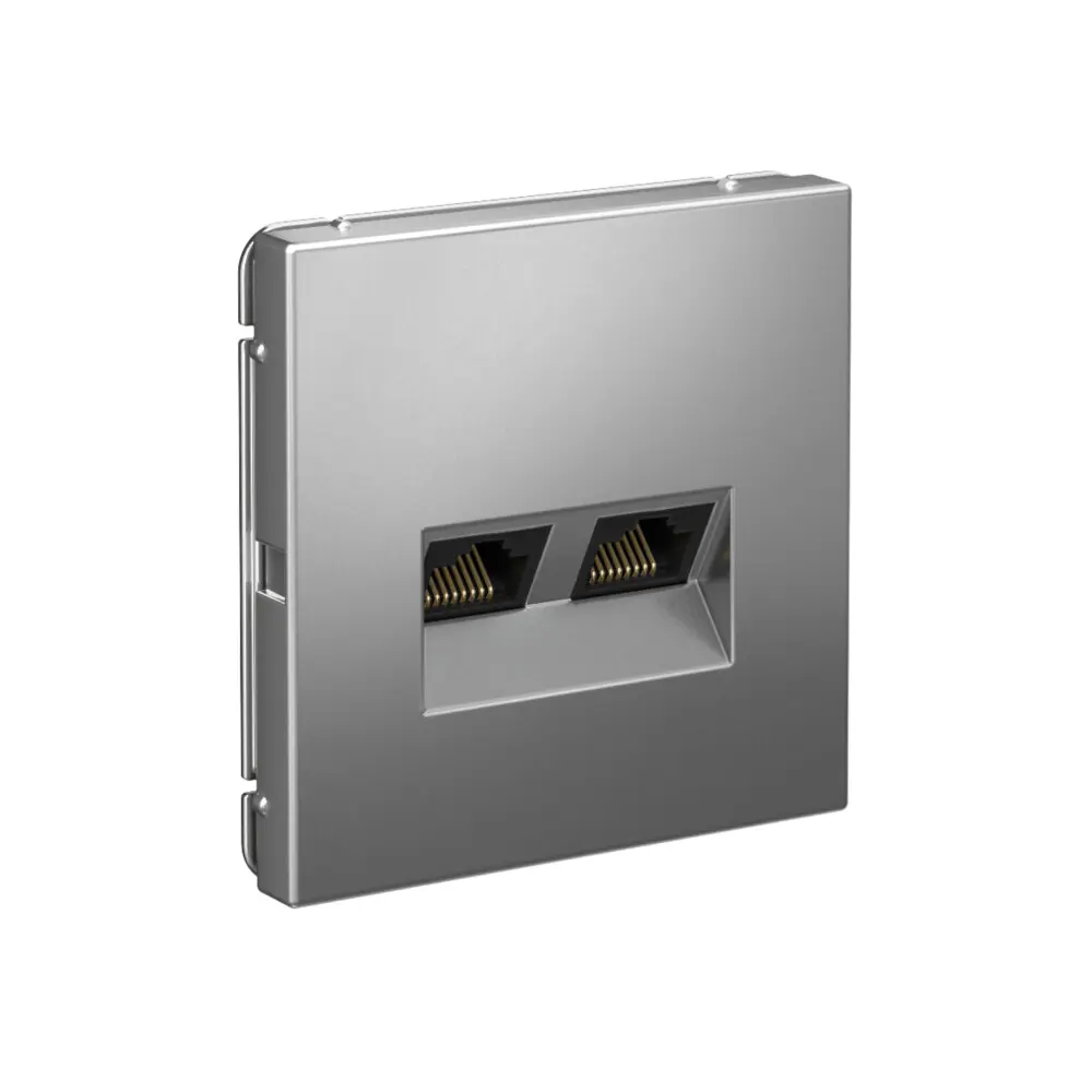 Фото 2 Розетка RJ45 встраиваемая Systeme electric ArtGallery GAL000988 цвет сталь
