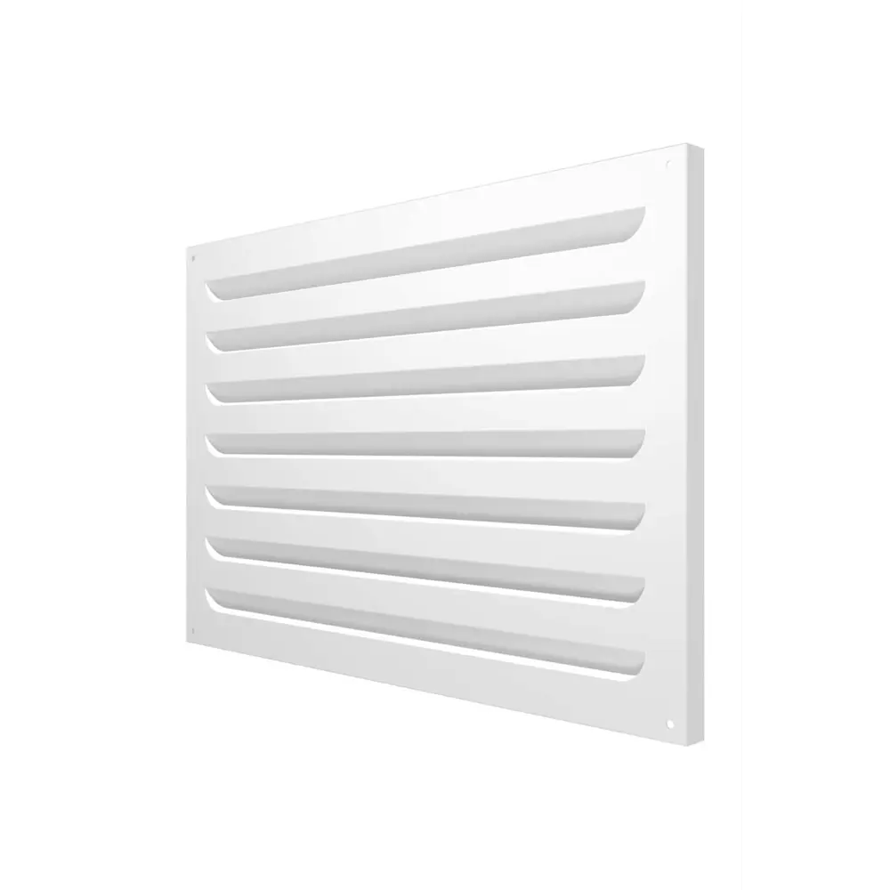 Фото Решетка вентиляционная Era 5035МВР 350x20 мм оцинкованная сталь цвет белый Фото Решетка вентиляционная Era 5035МВР 350x20 мм оцинкованная сталь цвет белый