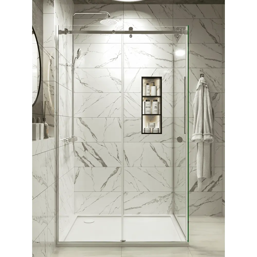 Фото 5 Душевой уголок H.A.G VISION VS 80x130см профиль хром стекло прозрачное закаленное Фото 5 Душевой уголок H.A.G VISION VS 80x130см профиль хром стекло прозрачное закаленное