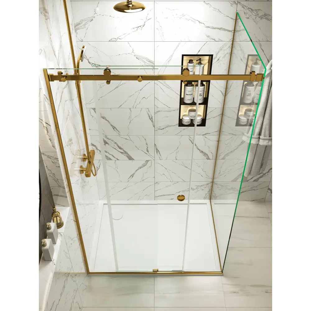 Фото 3 Душевой уголок H.A.G VISION VS 80x110см профиль золотой стекло прозрачное закаленное Фото 3 Душевой уголок H.A.G VISION VS 80x110см профиль золотой стекло прозрачное закаленное