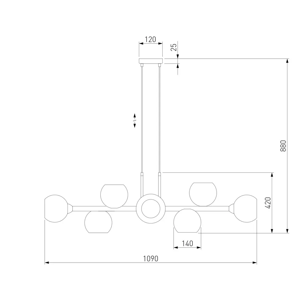 Фото 9 Светильник подвесной умный Eurosvet 70113/8 дымчатый