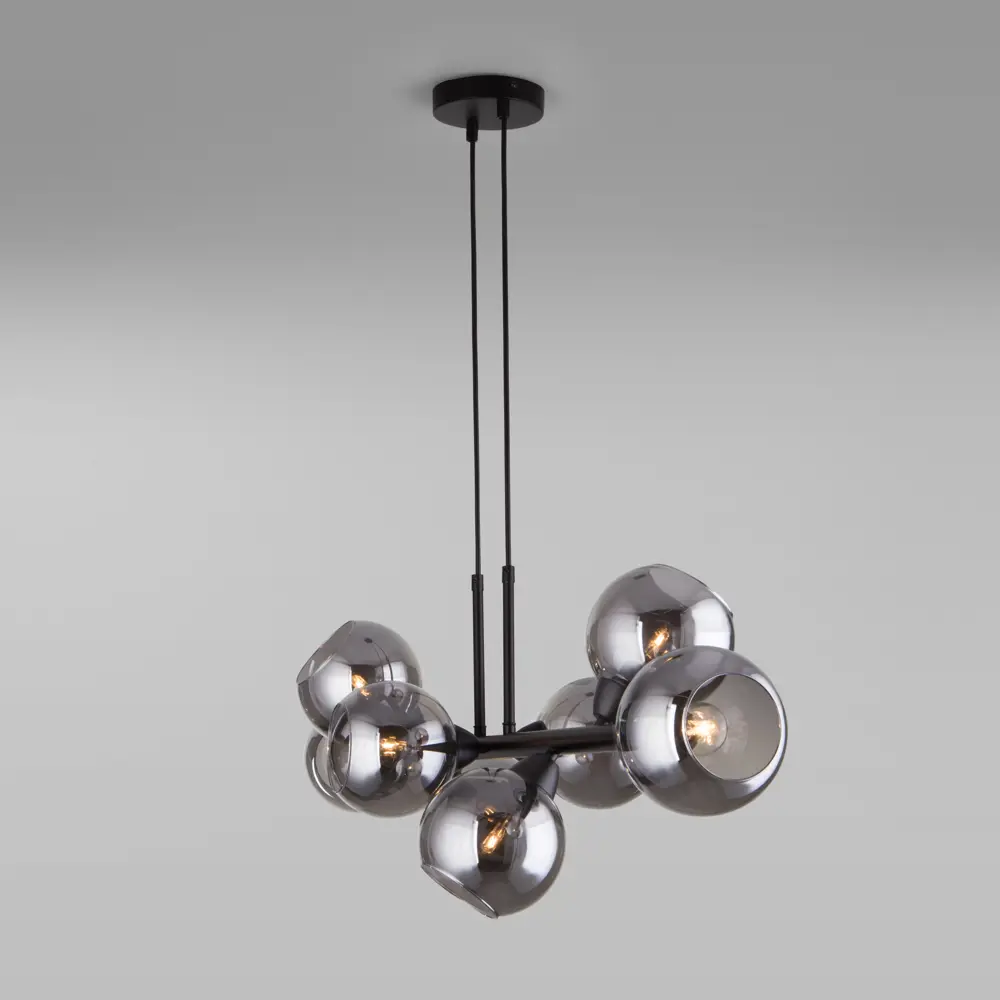 Фото 8 Светильник подвесной умный Eurosvet 70113/8 дымчатый Фото 8 Светильник подвесной умный Eurosvet 70113/8 дымчатый