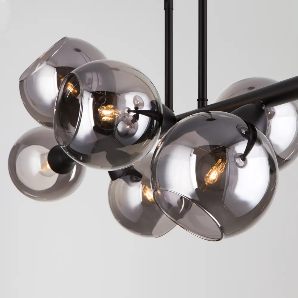 Фото 6 Светильник подвесной умный Eurosvet 70113/8 дымчатый Фото 6 Светильник подвесной умный Eurosvet 70113/8 дымчатый