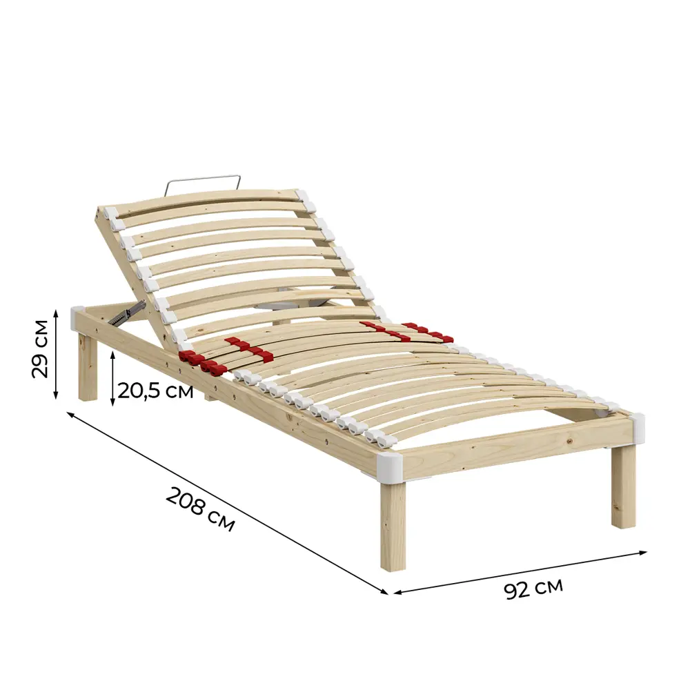 Фото 2 Кровать Домаклево Люкс дуаофлекс 92x30x204.4 см Фанера цвет бежевый Фото 2 Кровать Домаклево Люкс дуаофлекс 92x30x204.4 см Фанера цвет бежевый