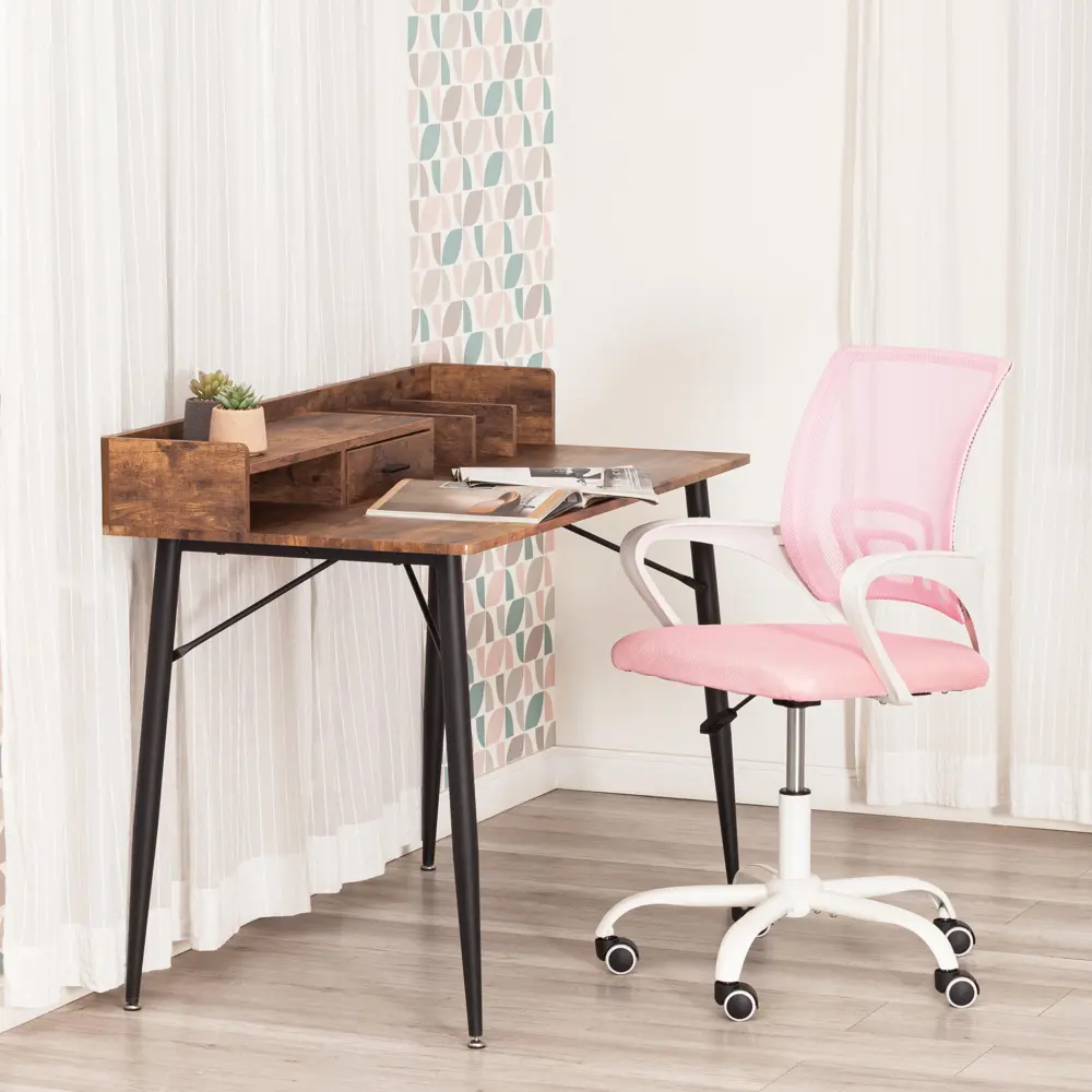 Фото 2 Офисное кресло Tetchair BM-520M 46x95x45 см ткань цвет розовый Фото 2 Офисное кресло Tetchair BM-520M 46x95x45 см ткань цвет розовый