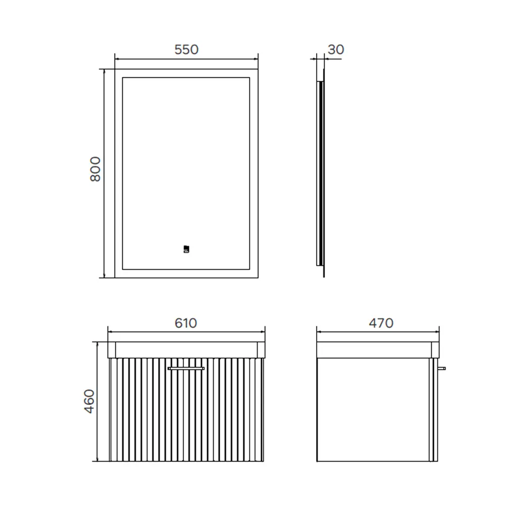 Фото 5 Тумба под раковину подвесная Comforty 00-00021034 60см с раковиной Comforty 4460 цвет Дуб латте