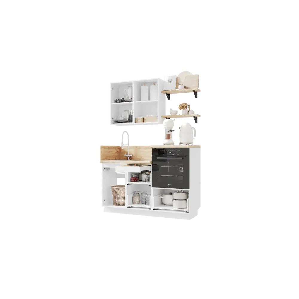 Фото 7 Кухонный гарнитур Лизет Арника 00-00285405 150x240x60 см ЛДСП цвет синий Фото 7 Кухонный гарнитур Лизет Арника 00-00285405 150x240x60 см ЛДСП цвет синий