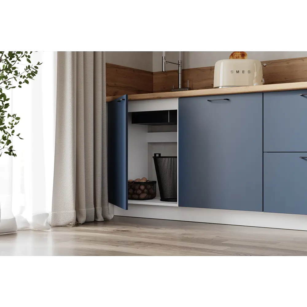 Фото 4 Кухонный гарнитур Лизет Арника 00-00285405 150x240x60 см ЛДСП цвет синий