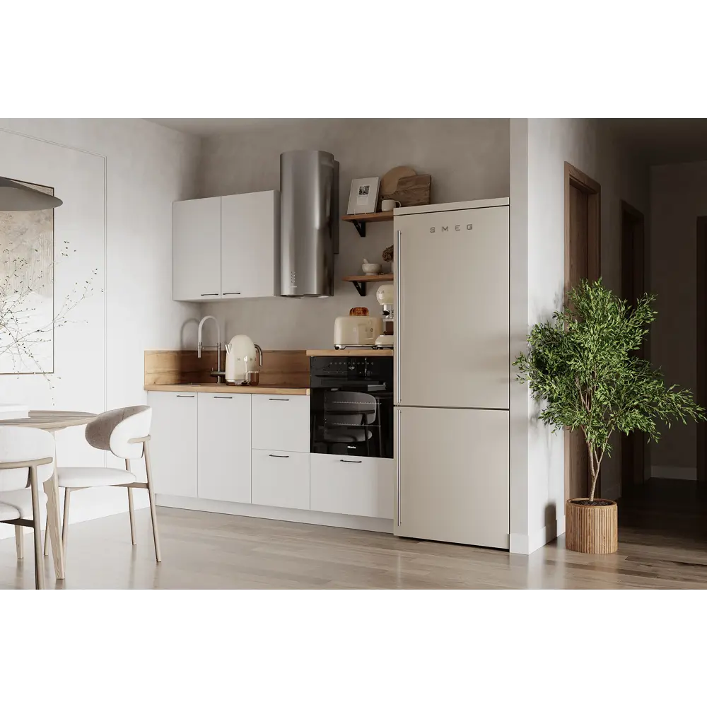 Фото Кухонный гарнитур Лизет Арника 00-00285685 195x240x60 см ЛДСП цвет белый Фото Кухонный гарнитур Лизет Арника 00-00285685 195x240x60 см ЛДСП цвет белый