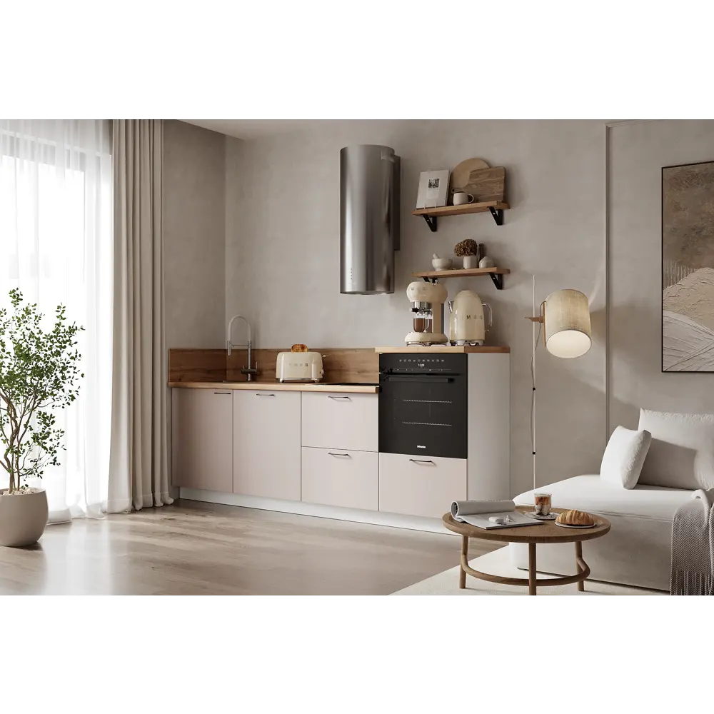 Фото Кухонный гарнитур Лизет Арника 00-00285651 240x240x60 см ЛДСП цвет бежевый