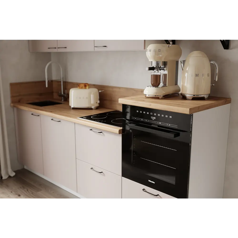 Фото 2 Кухонный гарнитур Лизет Арника 00-00285651 240x240x60 см ЛДСП цвет бежевый