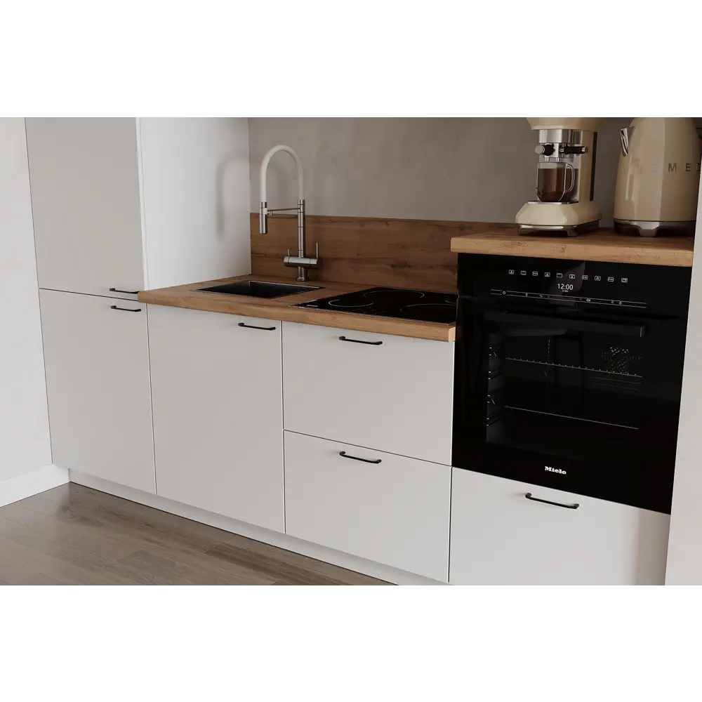 Фото 2 Кухонный гарнитур Лизет Арника 00-00285704 240x240x60 см ЛДСП цвет белый