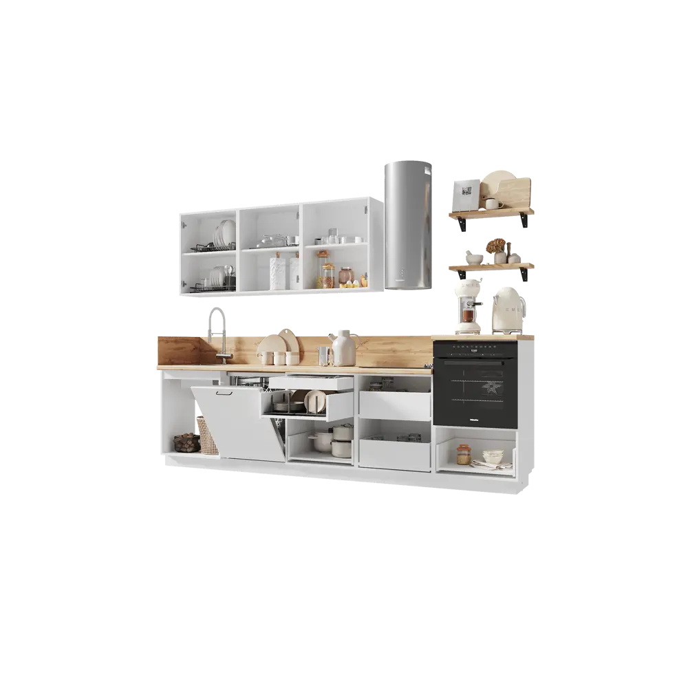 Фото 5 Кухонный гарнитур Лизет Арника 00-00286018 300x240x60 см ЛДСП цвет коричневый Фото 5 Кухонный гарнитур Лизет Арника 00-00286018 300x240x60 см ЛДСП цвет коричневый