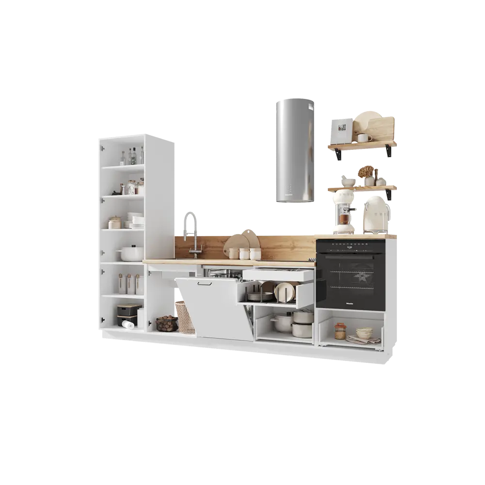 Фото 5 Кухонный гарнитур Лизет Арника 00-00286025 300x240x60 см ЛДСП цвет коричневый Фото 5 Кухонный гарнитур Лизет Арника 00-00286025 300x240x60 см ЛДСП цвет коричневый