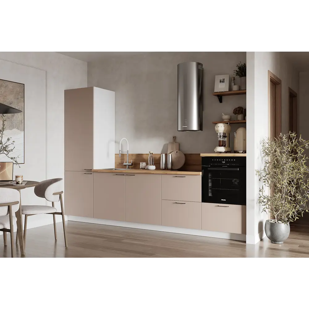 Фото Кухонный гарнитур Лизет Арника 00-00286028 300x240x60 см ЛДСП цвет коричневый Фото Кухонный гарнитур Лизет Арника 00-00286028 300x240x60 см ЛДСП цвет коричневый