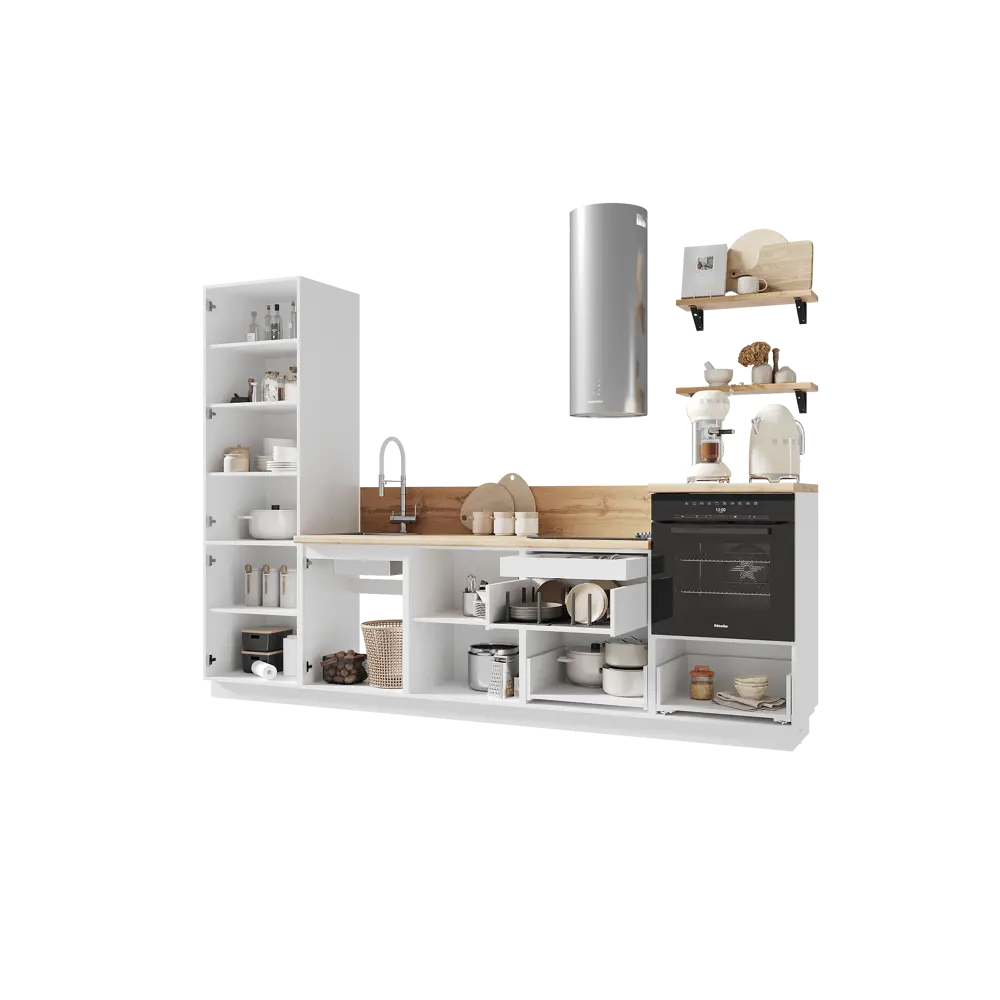 Фото 5 Кухонный гарнитур Лизет Арника 00-00286028 300x240x60 см ЛДСП цвет коричневый Фото 5 Кухонный гарнитур Лизет Арника 00-00286028 300x240x60 см ЛДСП цвет коричневый