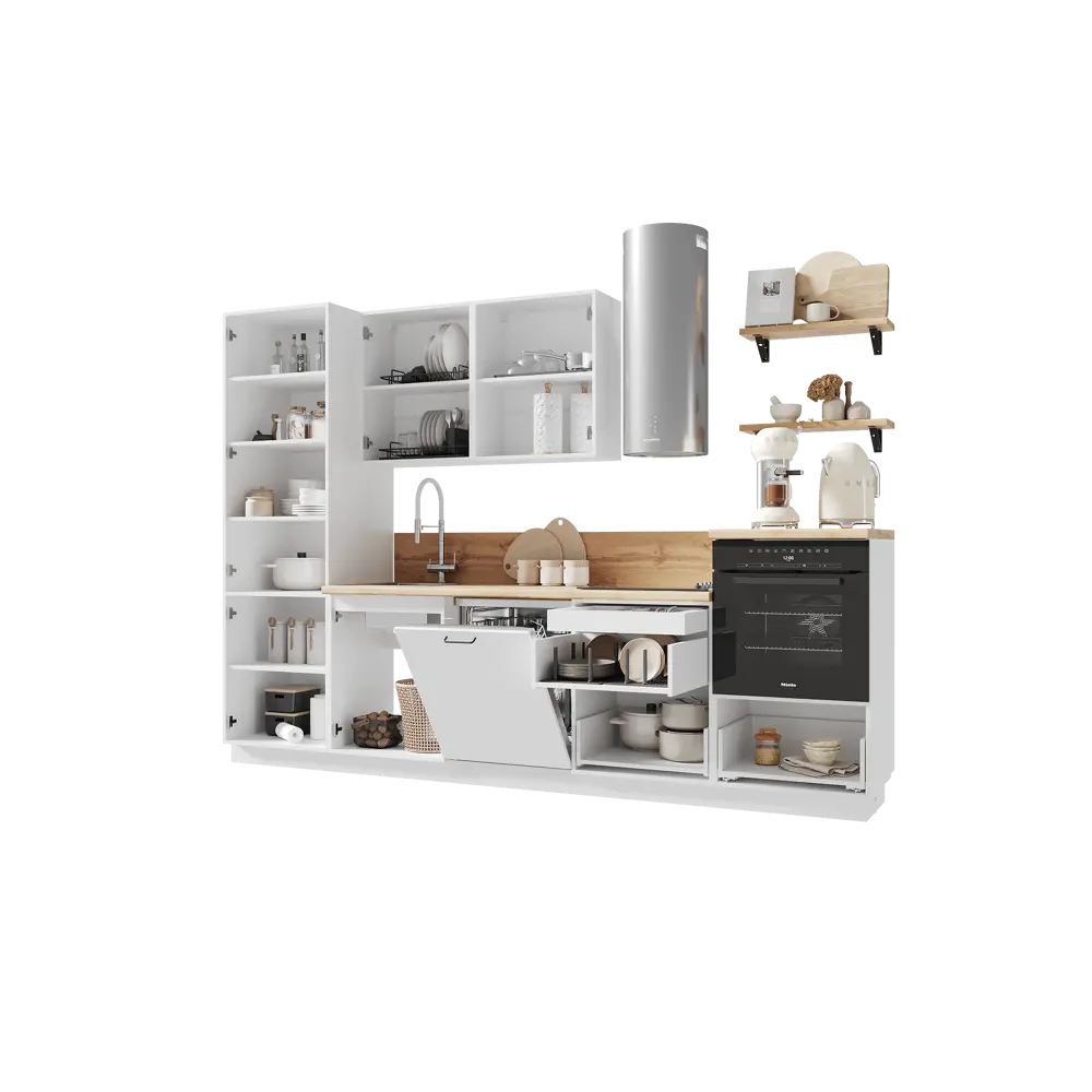 Фото 5 Кухонный гарнитур Лизет Арника 00-00286152 300x240x60 см ЛДСП цвет зеленый Фото 5 Кухонный гарнитур Лизет Арника 00-00286152 300x240x60 см ЛДСП цвет зеленый