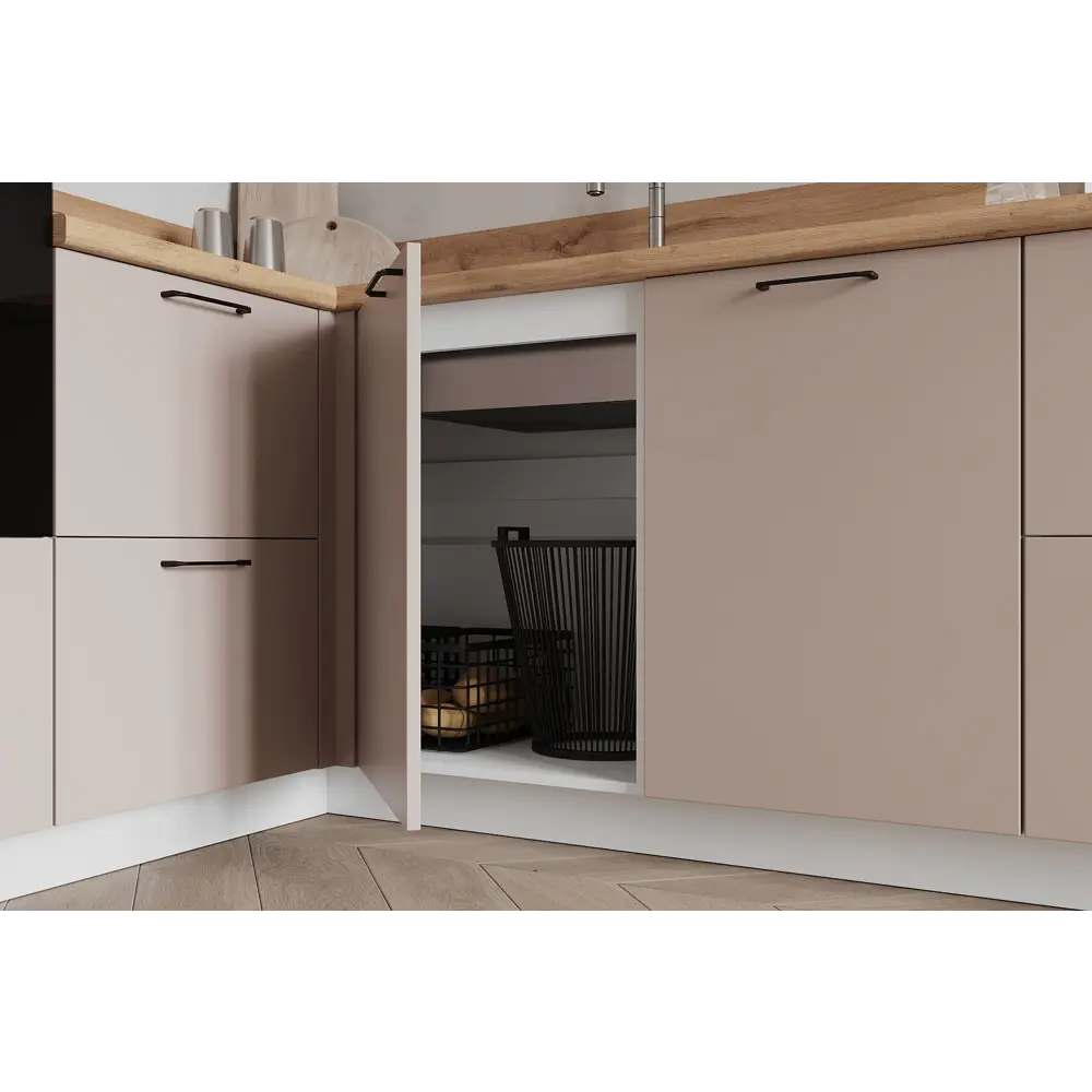 Фото 2 Кухонный гарнитур Лизет Арника 00-00287745 375x240x60 см ЛДСП цвет коричневый