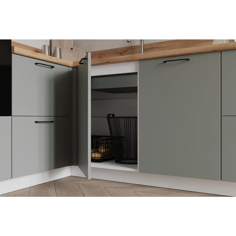 Фото 2 Кухонный гарнитур Лизет Арника 00-00287771 375x240x60 см ЛДСП цвет зеленый Фото 2 Кухонный гарнитур Лизет Арника 00-00287771 375x240x60 см ЛДСП цвет зеленый