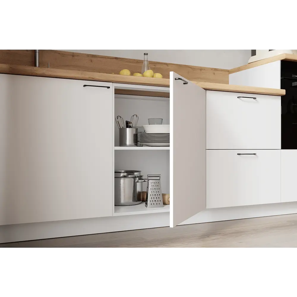 Фото 4 Кухонный гарнитур Лизет Арника 00-00287840 465x240x60 см ЛДСП цвет белый Фото 4 Кухонный гарнитур Лизет Арника 00-00287840 465x240x60 см ЛДСП цвет белый