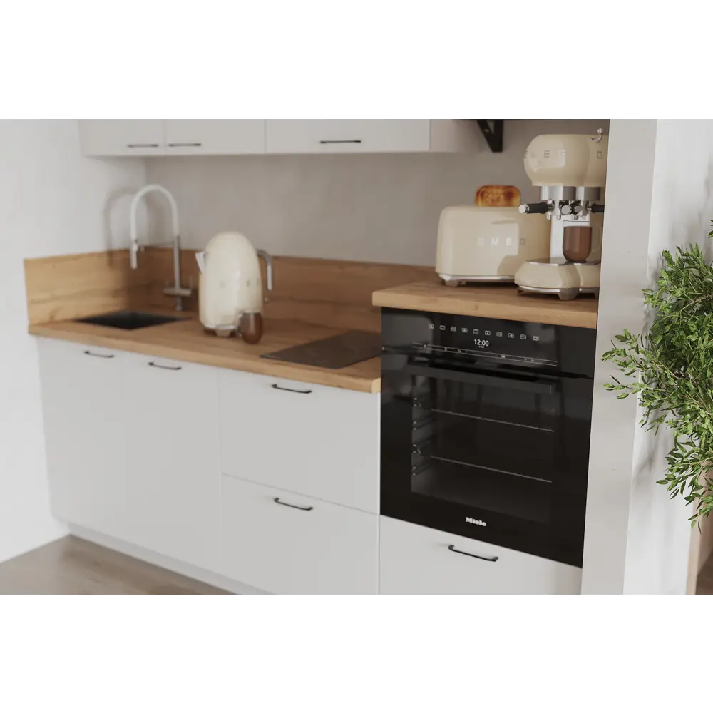 Фото 2 Кухонный гарнитур Лизет Арника 00-00285690а 210x240x60 см ЛДСП цвет белый