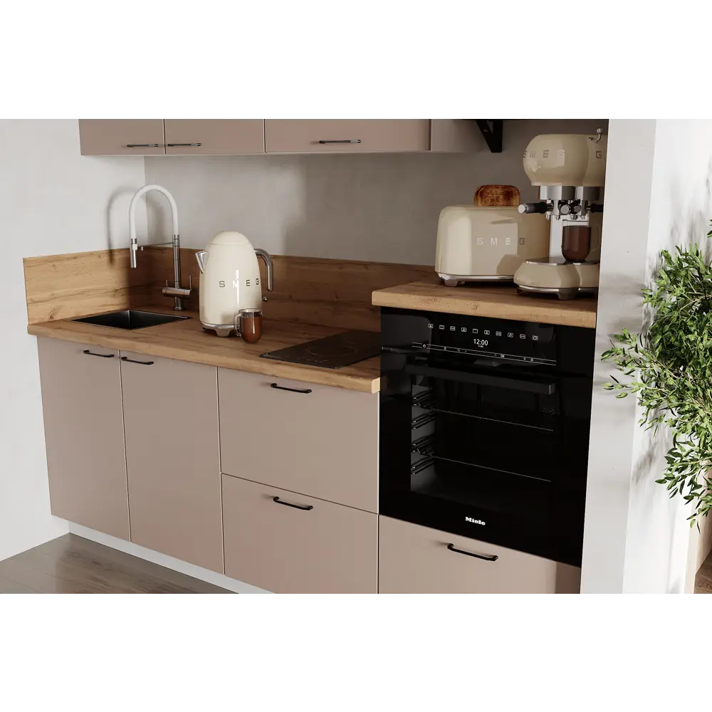 Фото 2 Кухонный гарнитур Лизет Арника 00-00285994а 210x240x60 см ЛДСП цвет коричневый