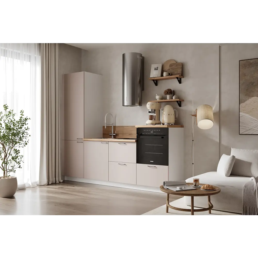 Фото Кухонный гарнитур Лизет Арника 00-00285645а 240x240x60 см ЛДСП цвет бежевый