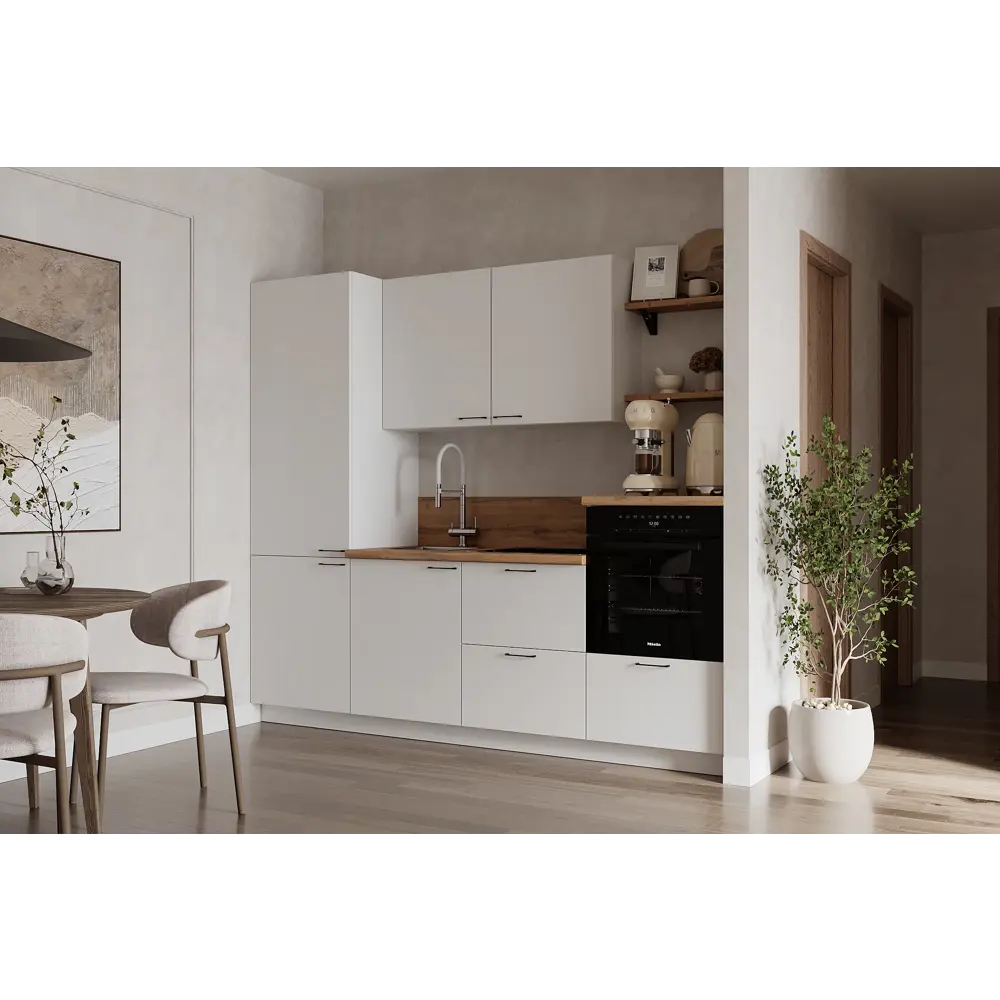 Фото Кухонный гарнитур Лизет Арника 00-00285703а 240x240x60 см ЛДСП цвет белый