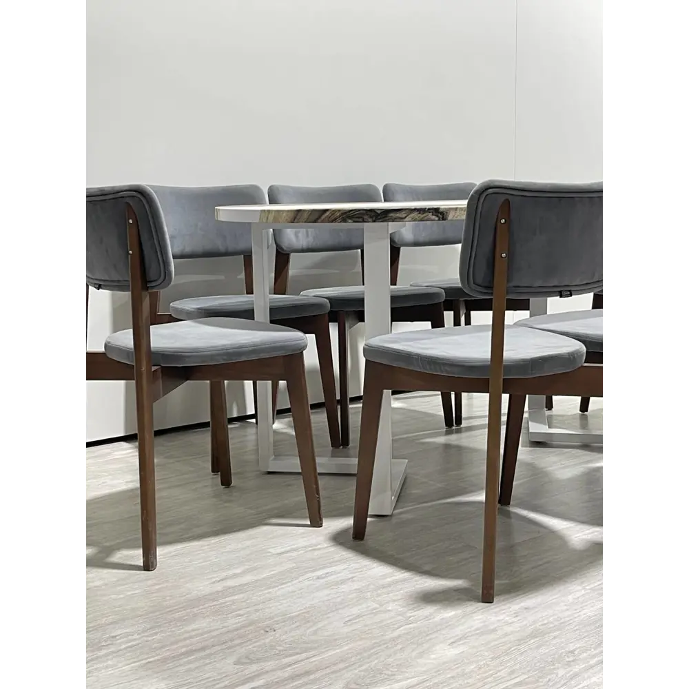 Фото 15 Стол овальный Thetable 160x80 см композитный материал цвет коричневый Фото 15 Стол овальный Thetable 160x80 см композитный материал цвет коричневый