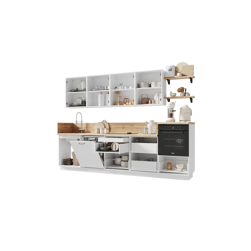 Фото 5 Кухонный гарнитур Лизет Арника 00-00285718а 300x240x60 см ЛДСП цвет белый Фото 5 Кухонный гарнитур Лизет Арника 00-00285718а 300x240x60 см ЛДСП цвет белый